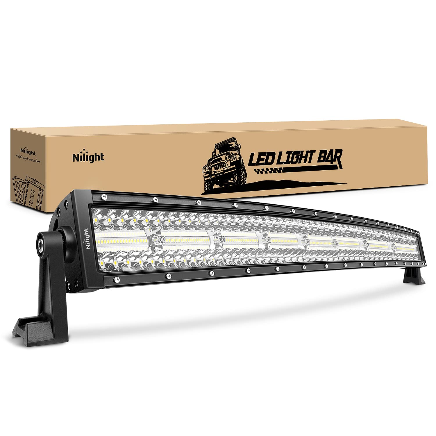 Amazon.com: Nilight 33 Inch LED Light Bar 256 Chips 9860LM Curved